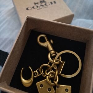 Coach Brass Keychain Dice 🎲🎲🎲
